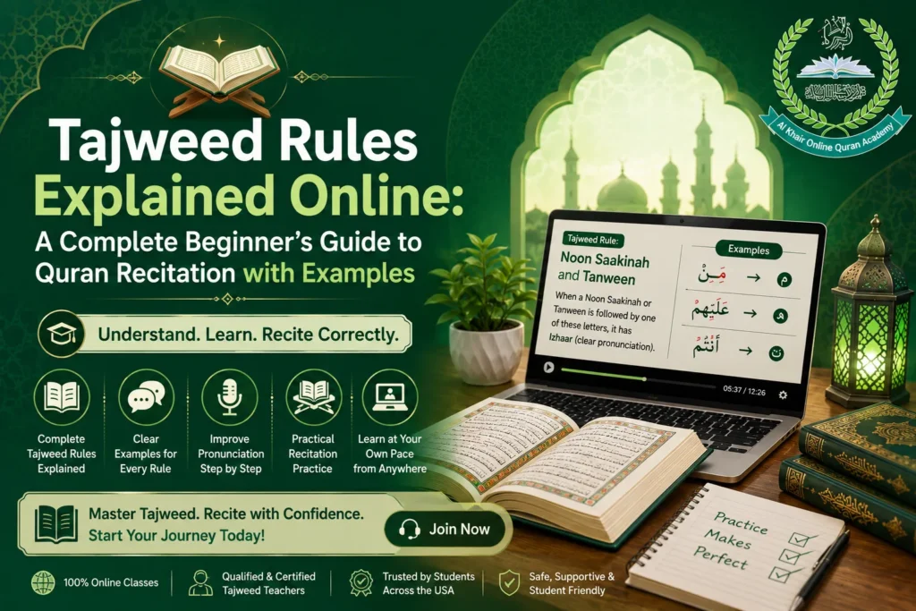 Tajweed Rules Explained Online